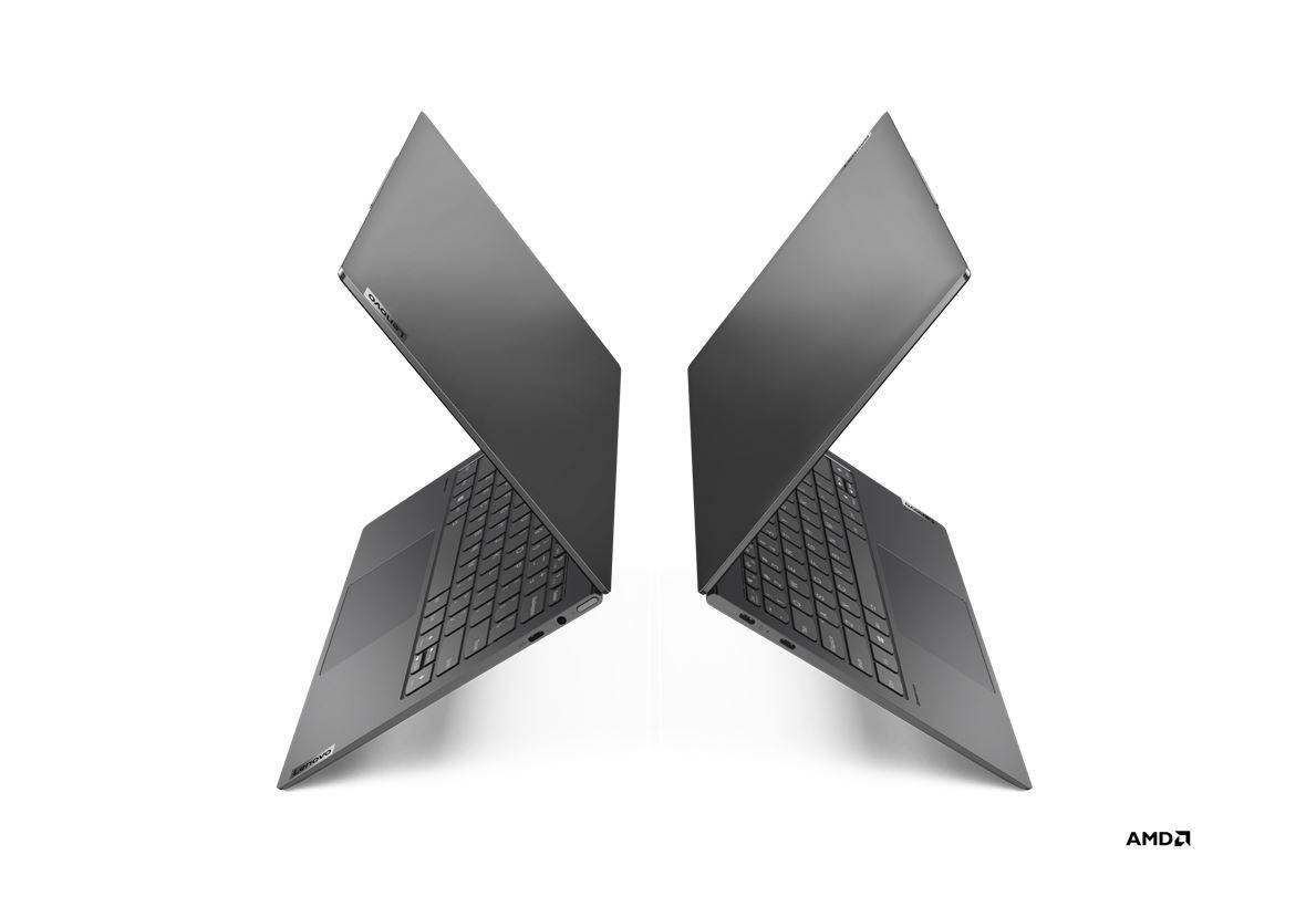 Ноутбук Lenovo YOGA Slim7 13ACN5 13.3" QHD+, AMD R7-5800U ,16Gb, 1Tb SSD, no ODD, Win11, серый (82CY002SRU)