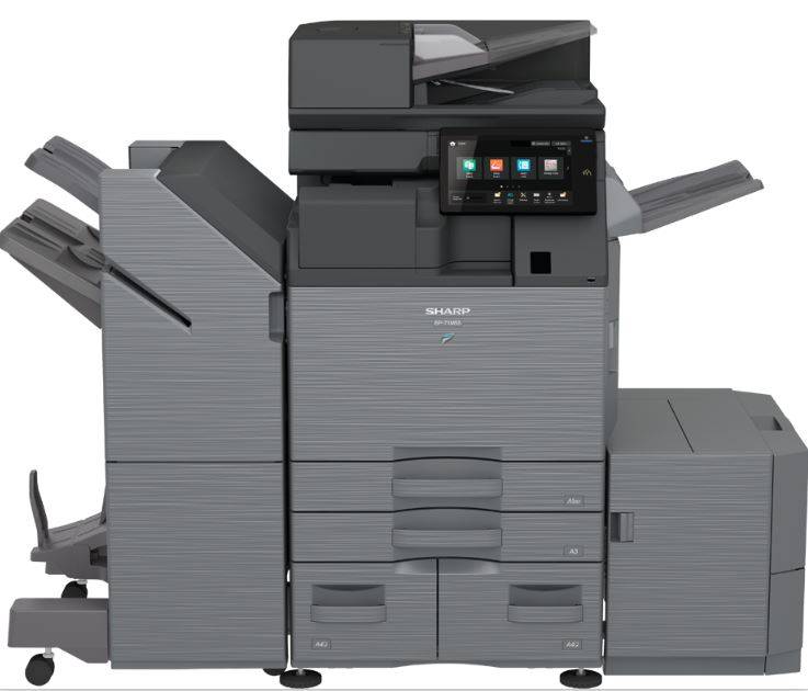 Монохромный МФУ SHARP BP71M55EU (A3/A3W, 1200x1200, c/p/s, 55 стр./мин, DSPF,5 Гб,SSD 256 Гб, USB 2.0, USB 3.0, Ethernet, Wi-Fi, Bluetooth, NFC, дуплекс, OSA добавить BPGT700, BPGV700,крышку или финишер, Запуск АСЦ)