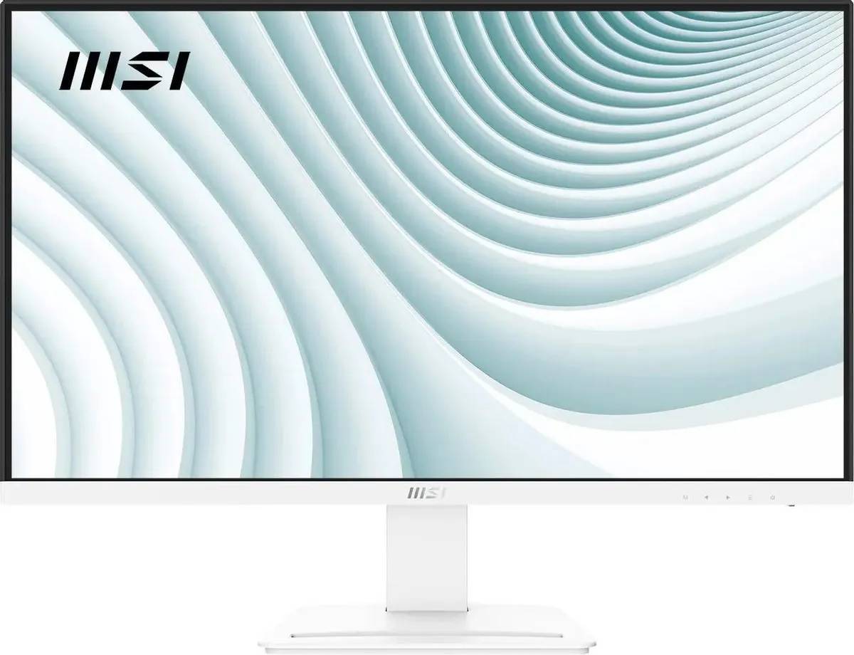 МОНИТОР 27" MSI PRO MP273AW White  (IPS, 1920x1080, 100Hz, 4ms, 178°/178°, 300 cd/m², 1000:1, +VGA, +HDMI, +DP, +MM)