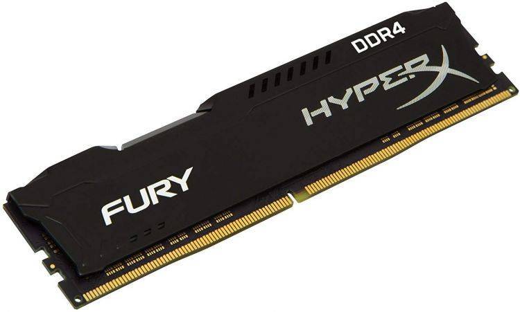 Модуль памяти Kingston 8GB 3200МГц DDR4 CL18 DIMM 1R*8 HyperX FURY Black