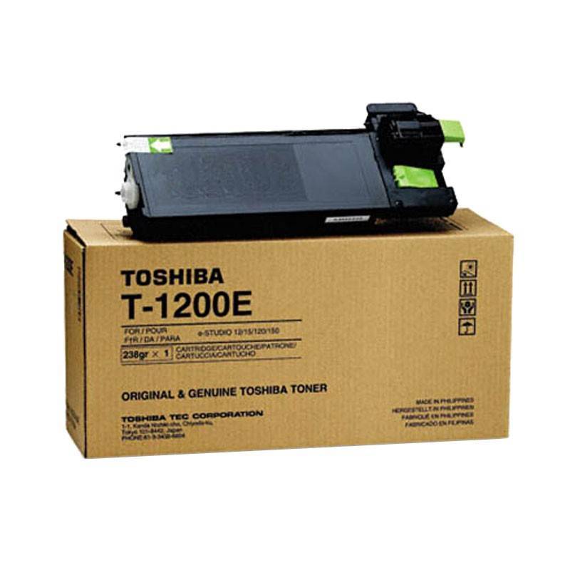 Тонер T-1200E для TOSHIBA E-Studio 12/15/120/141 EU (туб.238г.)  type T-1200E оригинал