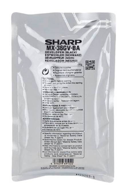 Девелопер SHARP MX36GVBA черный  120 000 страниц