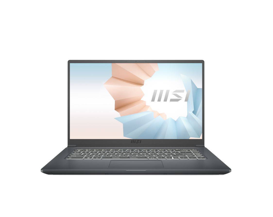 Ноутбук MSI Modern 15 A11MU-832RU 15.6" FHD, Intel Core i5-1155G7, 8Gb, 512Gb SSD, no ODD, Win10, серый