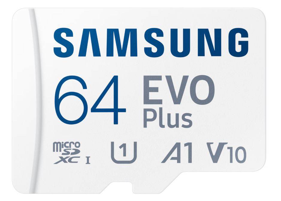 Флеш карта microSD 64GB SAMSUNG EVO Plus microSDXC Class 10, UHS-I U1, V10, A1 (SD адаптер) 160MB/s