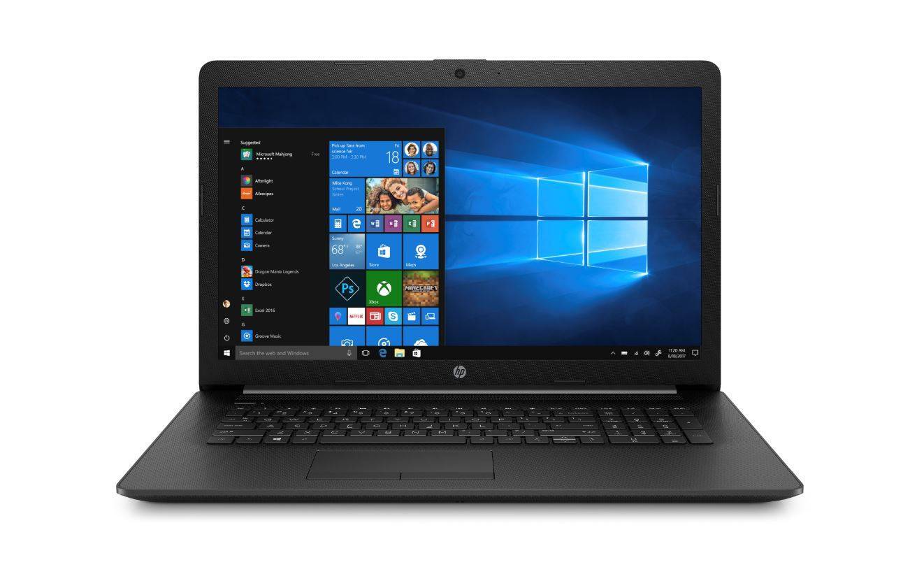 Ноутбук HP17 17-by2018ur 17.3" HD+, Intel Pentium 6405U, 4Gb, 1Tb, DVD-RW, Win10, черный