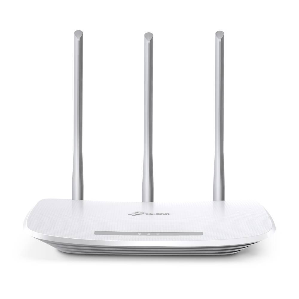 TP-Link N300 Wi-Fi Router. SPEED: 300 Mbps at 2.4 GHz. SPEC: 3× Antennas, 1× 10/100M WAN Port + 4× 10/100M LAN Ports. FEATURE: Tether App, Router/Access Point/Range Extender/WISP Mode, IPv6 Supported, IPTV (WR845N)