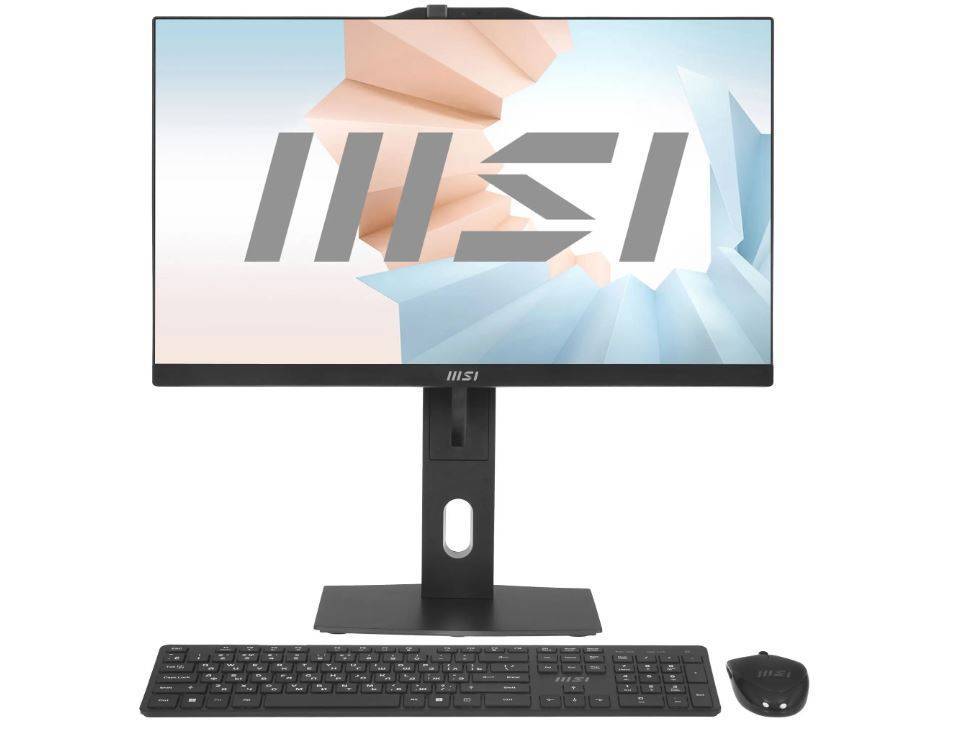 Моноблок MSI Modern AM242P 12M-252XRU 23.8" FHD, Intel Core i5-1240P, 8Gb, 256Gb SSD, Wireless KB+M, Non-touch, Adjustab