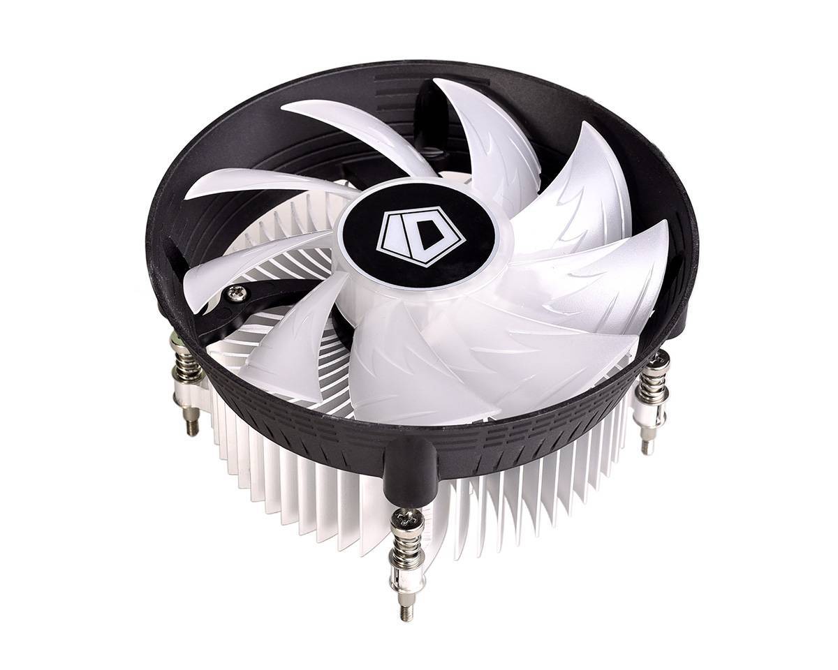 Кулер CPU ID-Cooling DK-03_HALO-I-PWM-W (1150/1151/1155, 100W, 16-20.2 dB, 800-1600 rpm, 120мм, 4pin, низкопрофильный, б