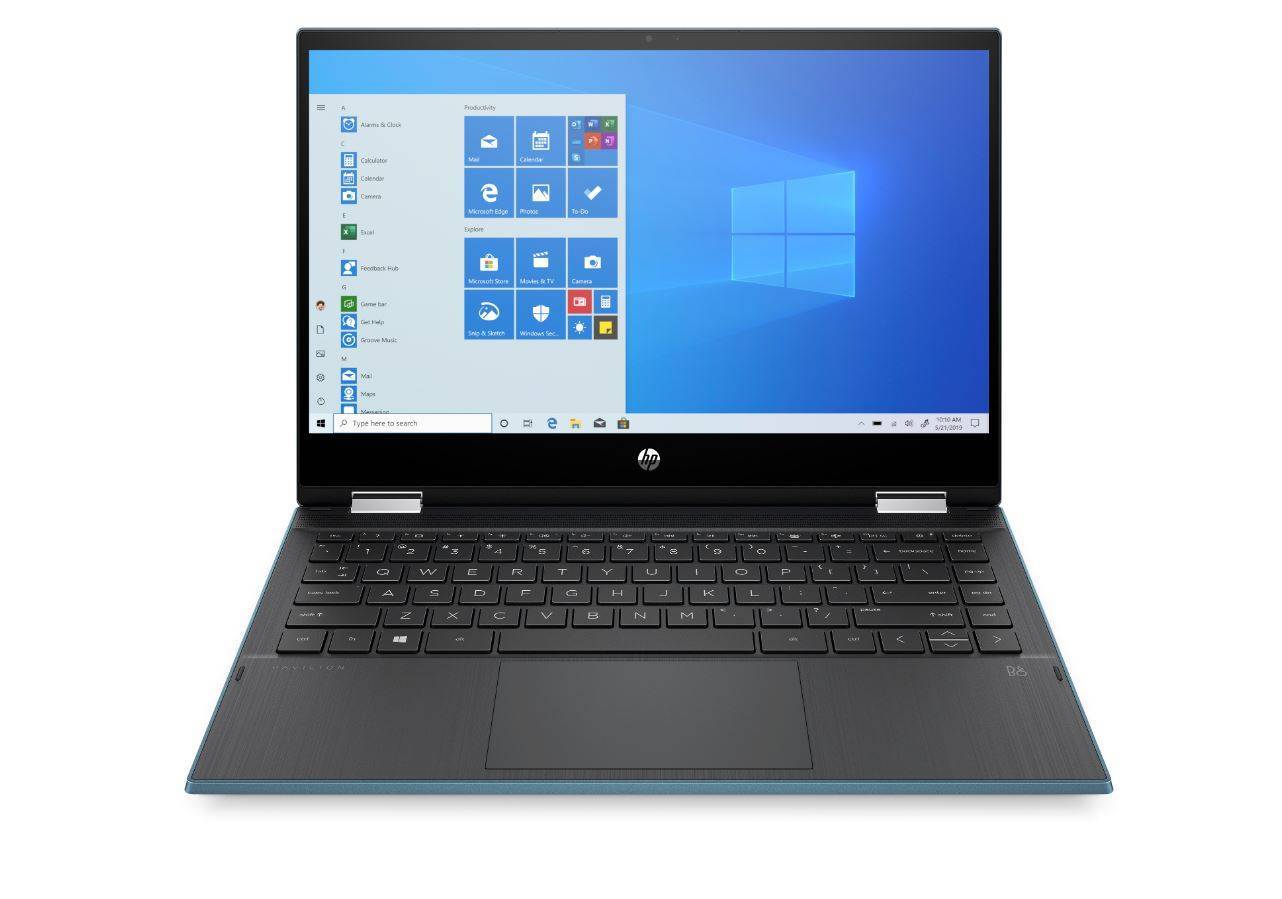 Ноутбук HP Pavilion x360 14-dw0034ur 14" FHD Touch, Intel Core i5-1035G1, 8Gb, 256Gb SSD, no ODD, Win10, зеленый