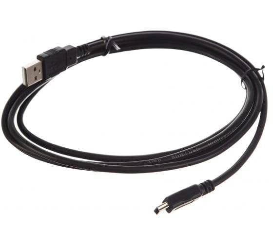 Кабель USB 2.0 A-->mini-B 5P (1,8м) чёрный TELECOM <TC6911BK-1.8M>