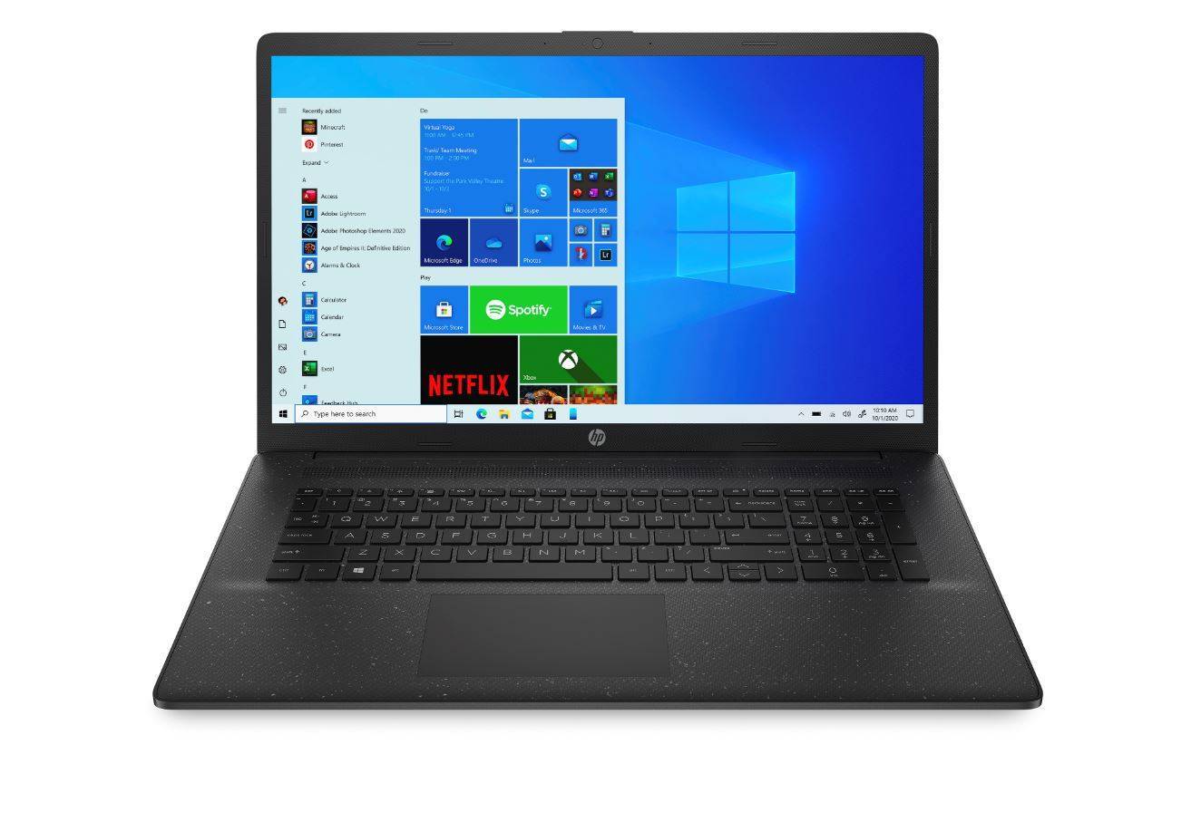 Ноутбук HP17 17-cn0095ur 17.3" HD+, Intel Pentium N5030, 8Gb, 256Gb SSD, no ODD, FreeDOS, черный