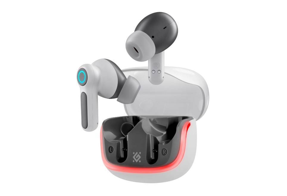 DEFENDER 63290  Беспроводная гарнитура CyberDots 290 белый, игровые  TWS,  Bluetooth