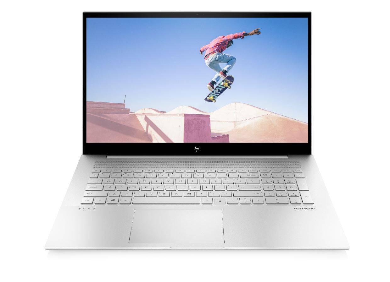 Ноутбук HP Envy 17-ch0018ur 17.3" UHD, Intel Core i7-1165G7, 16Gb, 1Tb SSD, no ODD, NVidia MX450 2Gb, Win10, серебристый