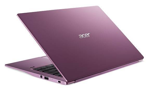 Ноутбук Acer Swift SF314-42-R788 14" FHD, AMD R3-4300U, 8Gb, 256Gb SSD, noODD, 1.19 кг,  Win10, purple (NX.HULER.008)