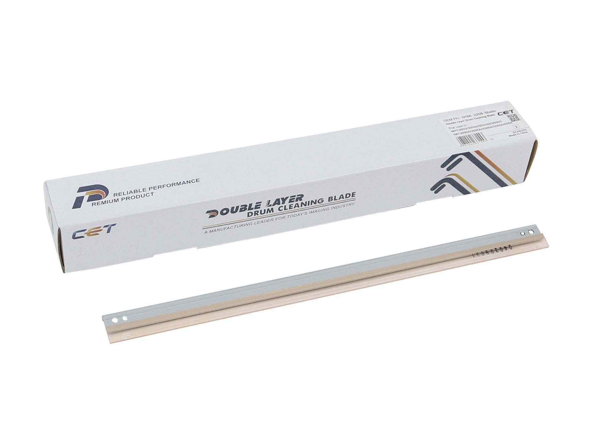 CET 281070 Ракель (Wiper Blade) для Ricoh IM  C3000/C3500/C4500/  MP  C3004/C4504 (D186-2208-Blade/D239-2240-Blade/D0BM221