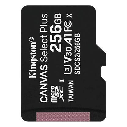 Флеш карта microSD 256GB Kingston microSDXC Class 10 UHS-I U1 Canvas Select Plus 100MB/s