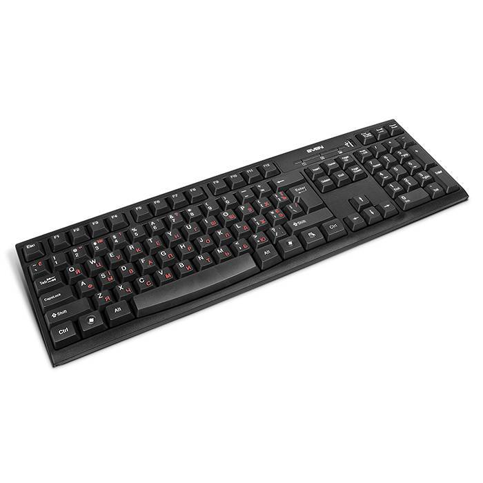 SVEN Клавиатура проводная Standard 304  USB+HUB чёрная