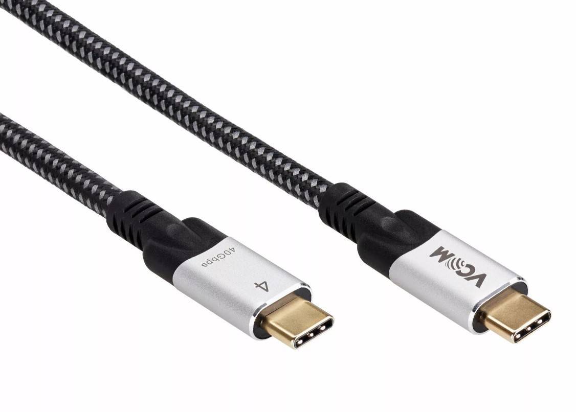 Кабель USB4 TCM--TCM, 5K@60Hz, 40GBps, PD 240W, 5A, VCOM, 1.2м
