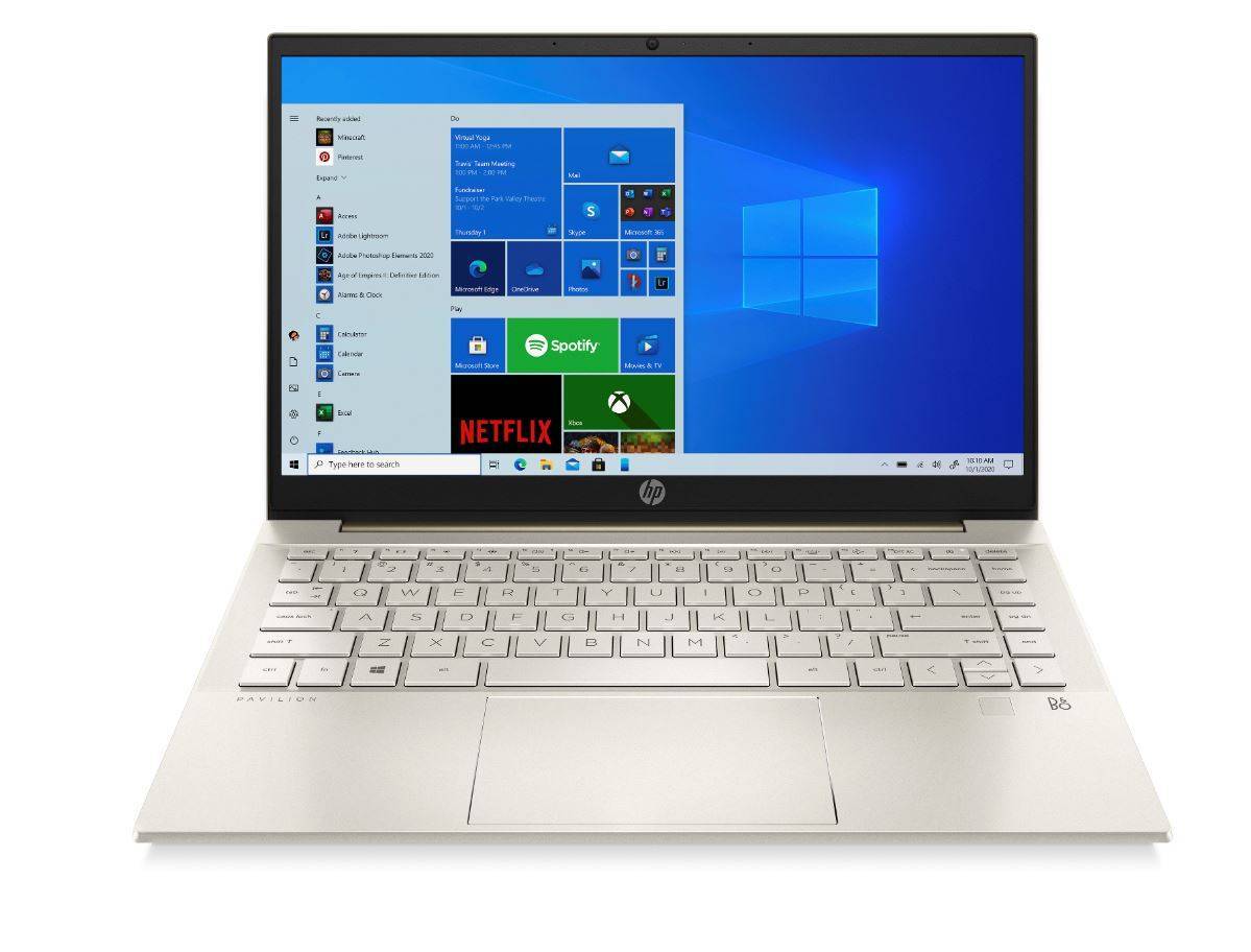 Ноутбук HP Pavilion 14-ec0033ur 14" FHD, AMD R5-5500U, 8Gb, 512Gb SSD, no ODD, Win10, золотистый
