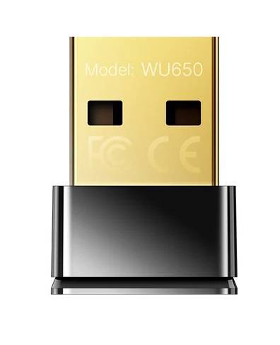 Cudy WU650 2.0 Компактный USB-адаптер Wi-Fi AC650, 2,4/5 ГГц, до 633 Мбит/с, сверхкомпактный корпус, USB 2.0
