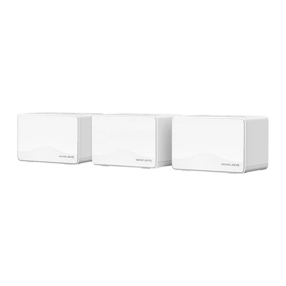 Бесшовный Mesh роутер Mercusys Halo H25BE (HALO H25BE(3-PACK)) BE3600 10/100/1000BASE-TX белый (упак.:3шт)