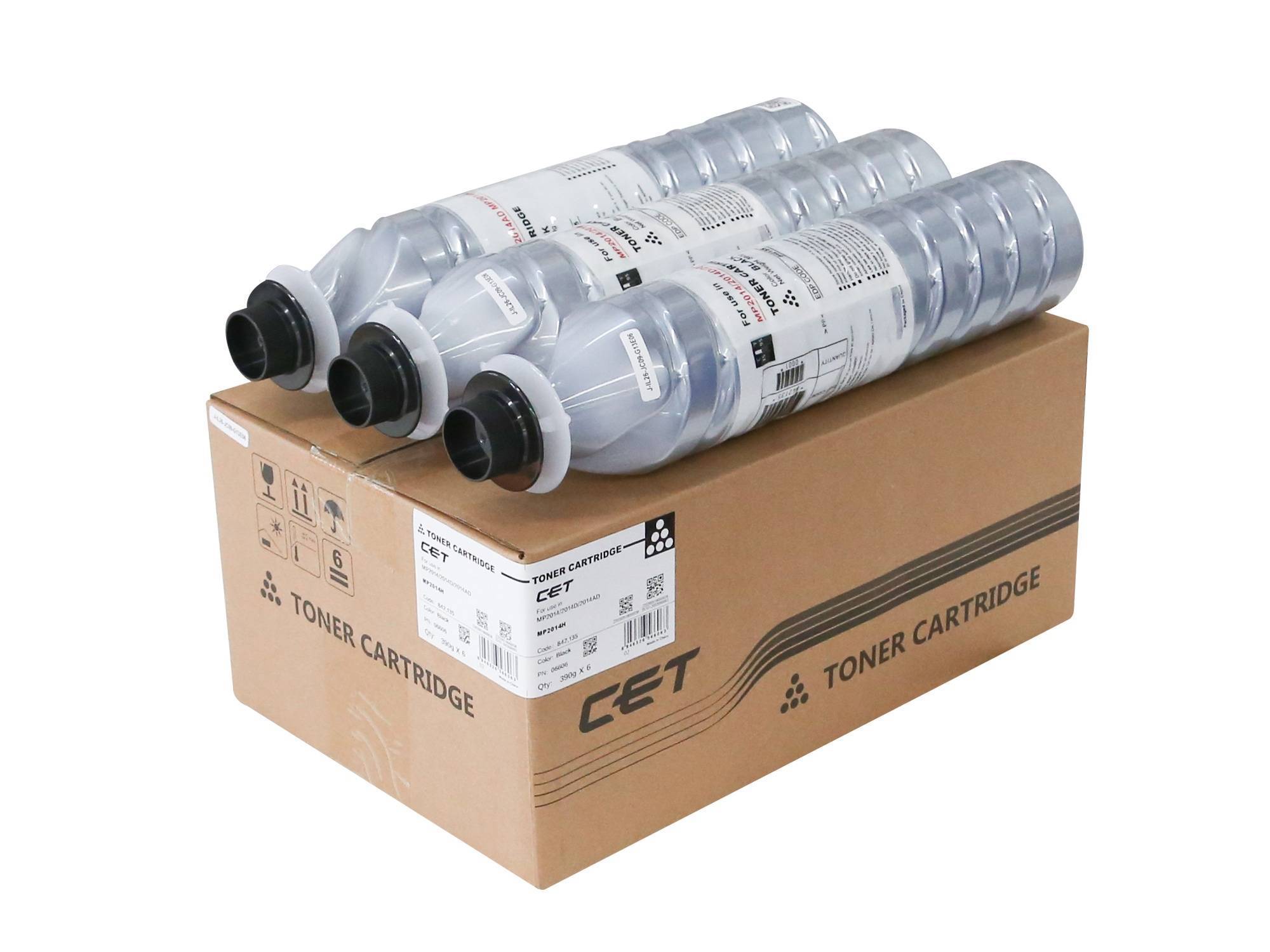 Тонер-картридж для RICOH MP2014/2014D (CPP) 390г, 12000 стр. (842135/MP2014H) CET