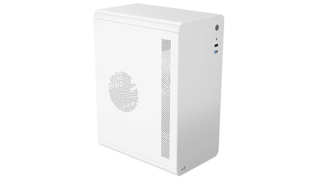 Корпус AeroCool CS-110-S-WT-v1 White Mini Tower (Micro ATX/mini-ITX, без БП, SGCC, Steel, 1x80mm) (4711099476831)
