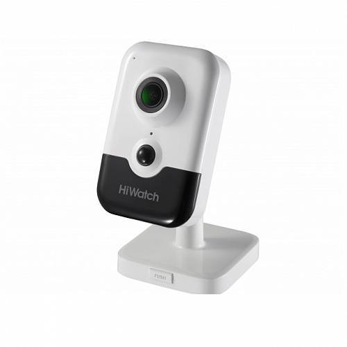 HiWatch DS-I214(B)(2.0mm) Компактная IP-камера, 1920x1080, 2 Мп, 30 кадр/с, CMOS, PoE, EXIR до 10 м, пластик