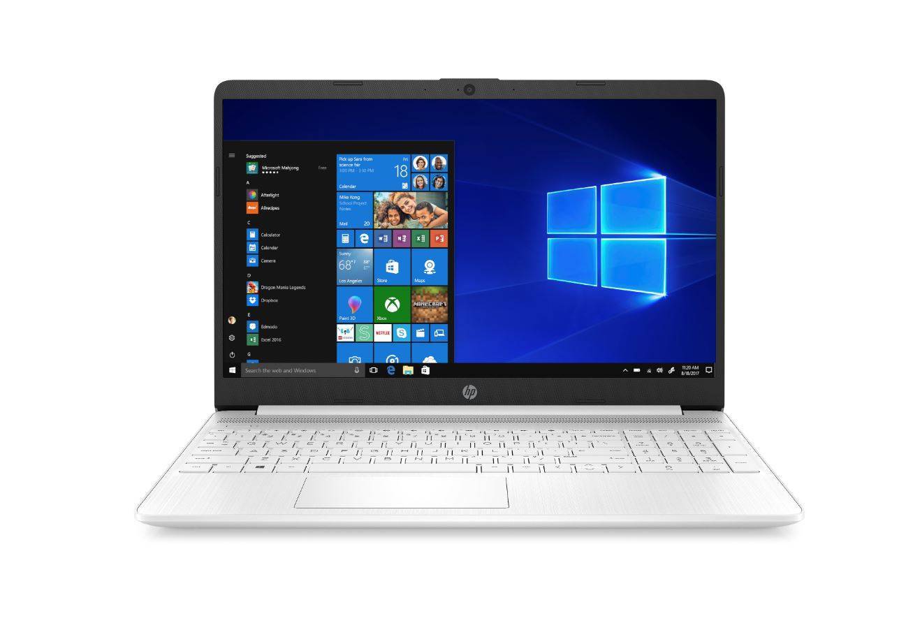 Ноутбук HP15 15s-fq1004ur 15.6" FHD, Intel Core i3-1005G1 , 8Gb, 256Gb SSD, no ODD, Win10, белый