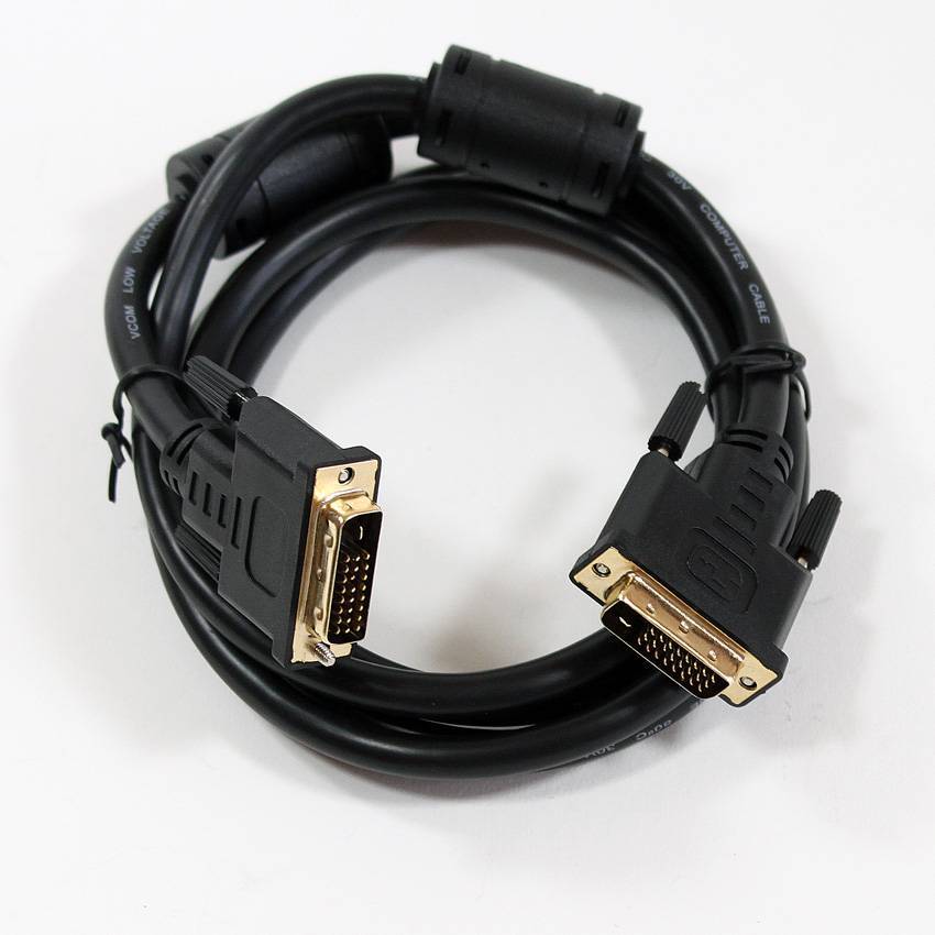Кабель DVI-DVI Dual Link (25M-25M), 1.8m, 2 фильтра, VCOM.