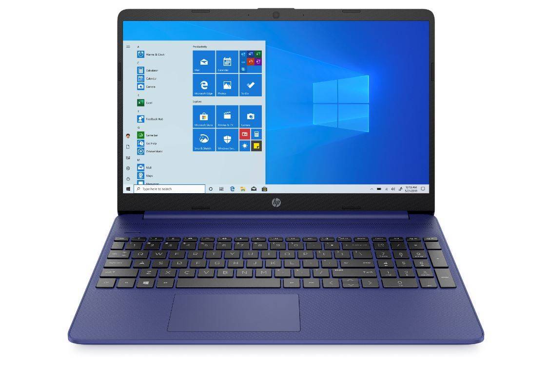 Ноутбук HP15 15s-fq0071ur 15.6" FHD, Intel Celeron-N4020, 4Gb, 128Gb SSD, no ODD, Win10, синий