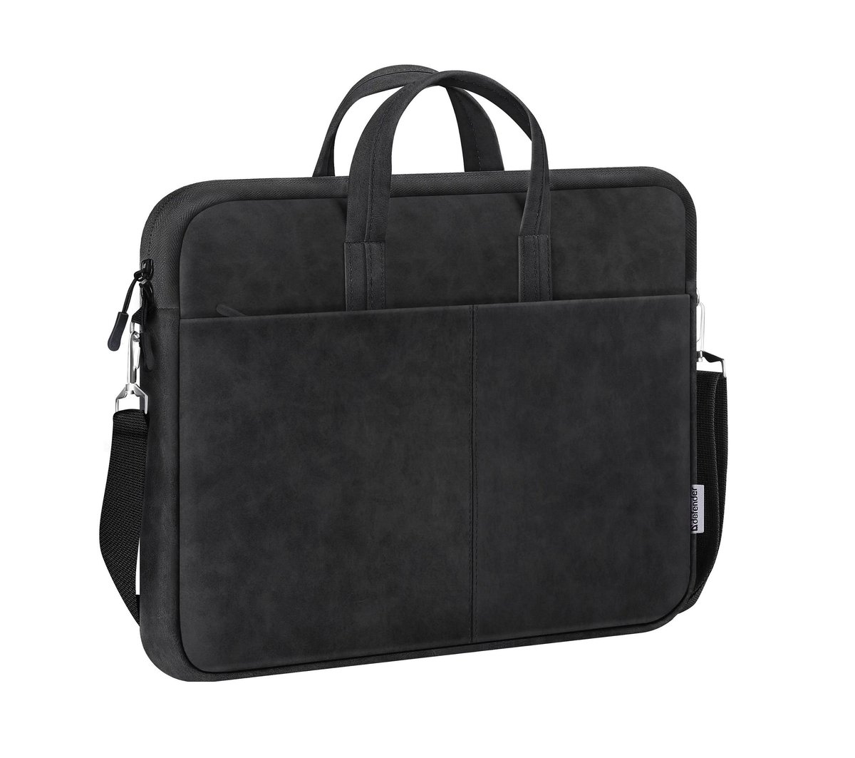 Defender Сумка для ноутбука Solid  15.6" PU кожа, доп. карман, плечевой ремень, черный.