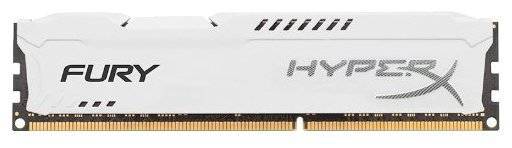 Модуль памяти Kingston 4GB 1600МГц DDR3 CL10 DIMM HyperX FURY White 1.5V