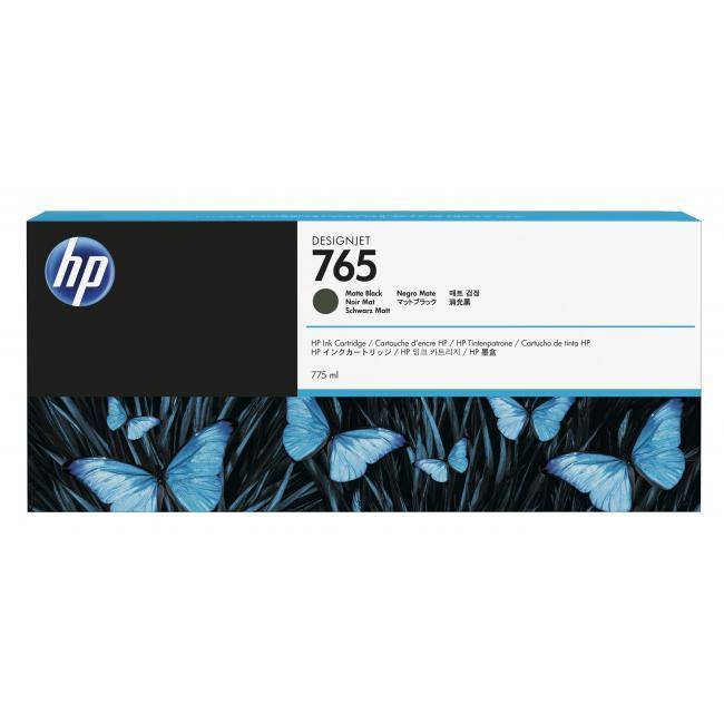 HP 765 Original Inkjet Ink Cartridge - Matte Black Pack (Original)