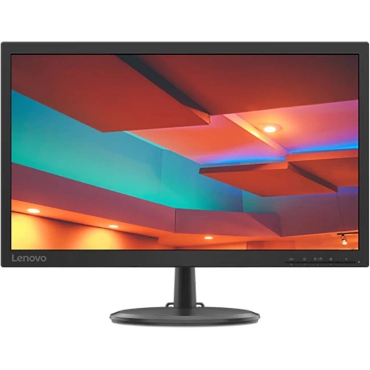 МОНИТОР 21.5" Lenovo ThinkVision C22-20 Black (TN, 1920x1080, 5 ms, 90°/65°, 200 cd/m, 3M:1, VGA+HDMI) (62A7KAT1EU)