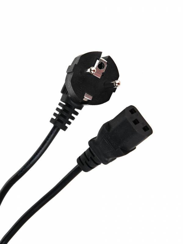 Кабель компьютер --> розетка 220V ( угловая Евровилка) <VDE> 3G*0,5mm2 Aopen <ACE021-1.8M> , 1,8m