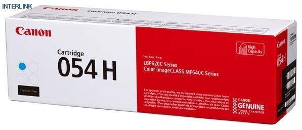 Картридж CANON 054H C голубой, увеличенной емкости   2300 стр