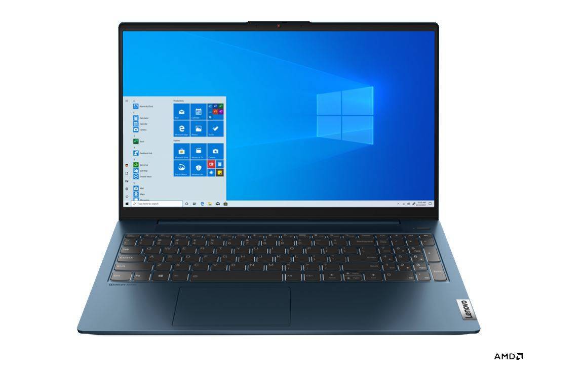 Ноутбук Lenovo IP5 15ALC05 15.6" FHD, AMD R5-5500U, 16Gb, 512Gb SSD, no ODD, Win10, синий (82LN007MRU)
