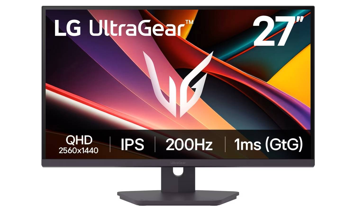 МОНИТОР 27" LG 27G610A-B Black с поворотом экрана (IPS, 2560x1440, 1 ms, 200Hz, 178°/178°, 400 cd/m, 1000:1, +2хHDMI)