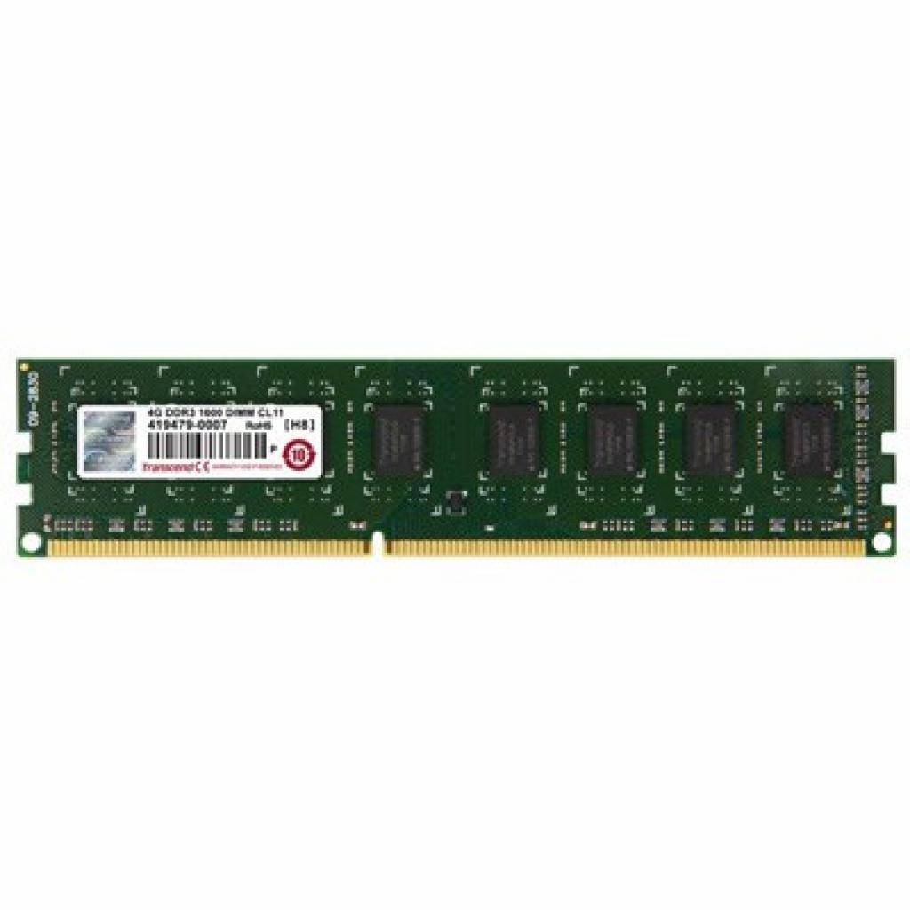JM1600KLN-4G 4GB Модуль памяти DDR3 1600MHz Non-ECC  DIMM Transcend (Jetram)  2R * 8
