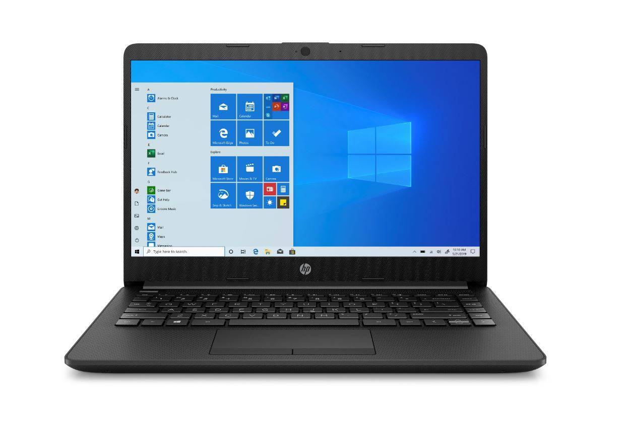 Ноутбук HP14 14-dk1014ur 14" HD, AMD Athlon-3150U, 4Gb, 256Gb SSD, no ODD, AMD R530 2Gb, Win10, черный
