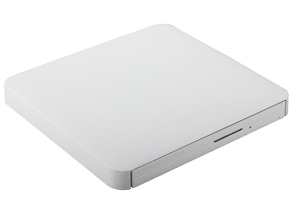 Внешний оптический привод Slim LG GP50NW41 (USB, DVD-RW, белый) RTL