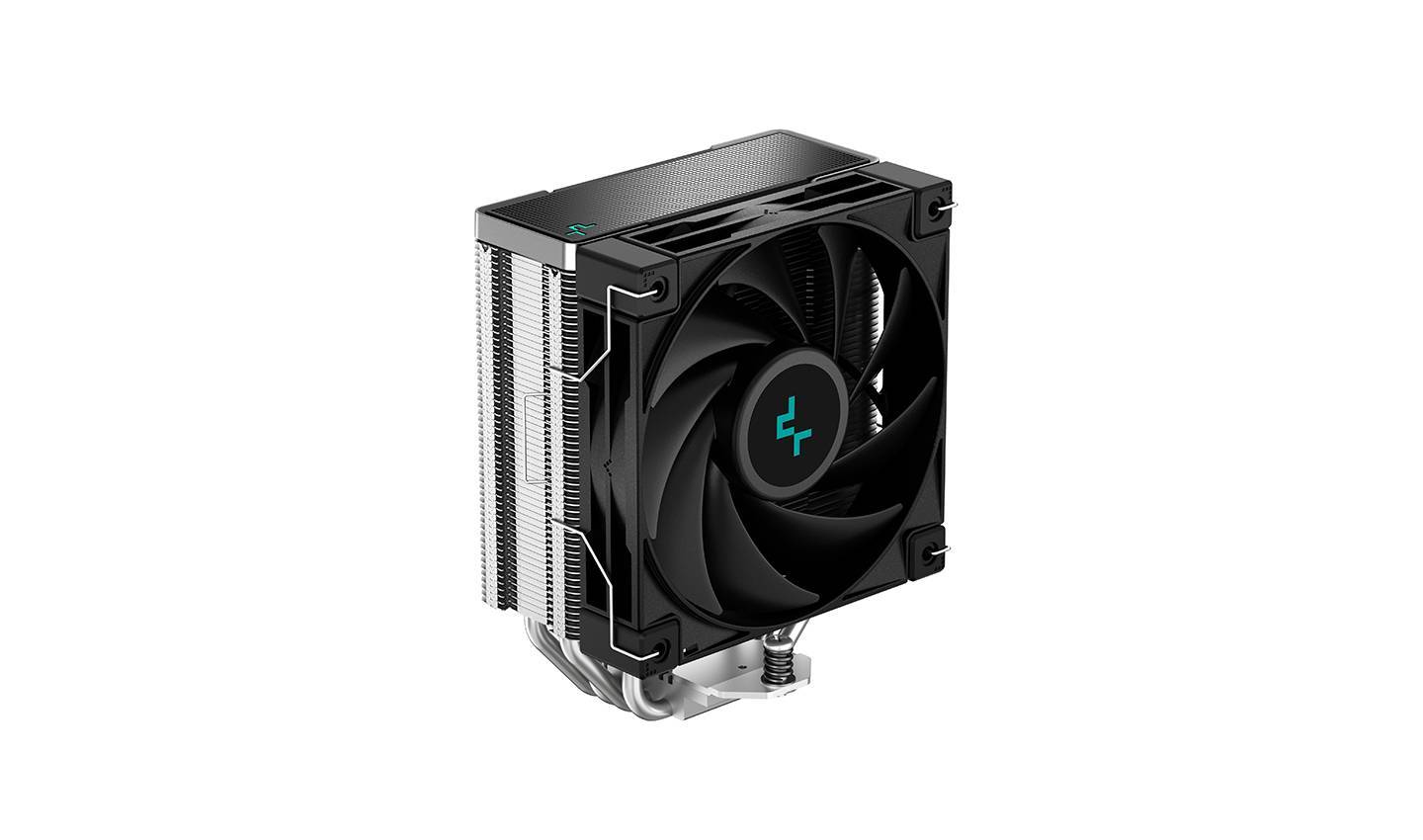 Кулер для процессора DEEPCOOL AK400 LGA1700/1200/115X/AM5/AM4 (18шт/кор, TDP 220W, PWM, Fan 120mm, 4 тепл. Трубки, черный) RET (R-AK400-BKNNMN-G-1)