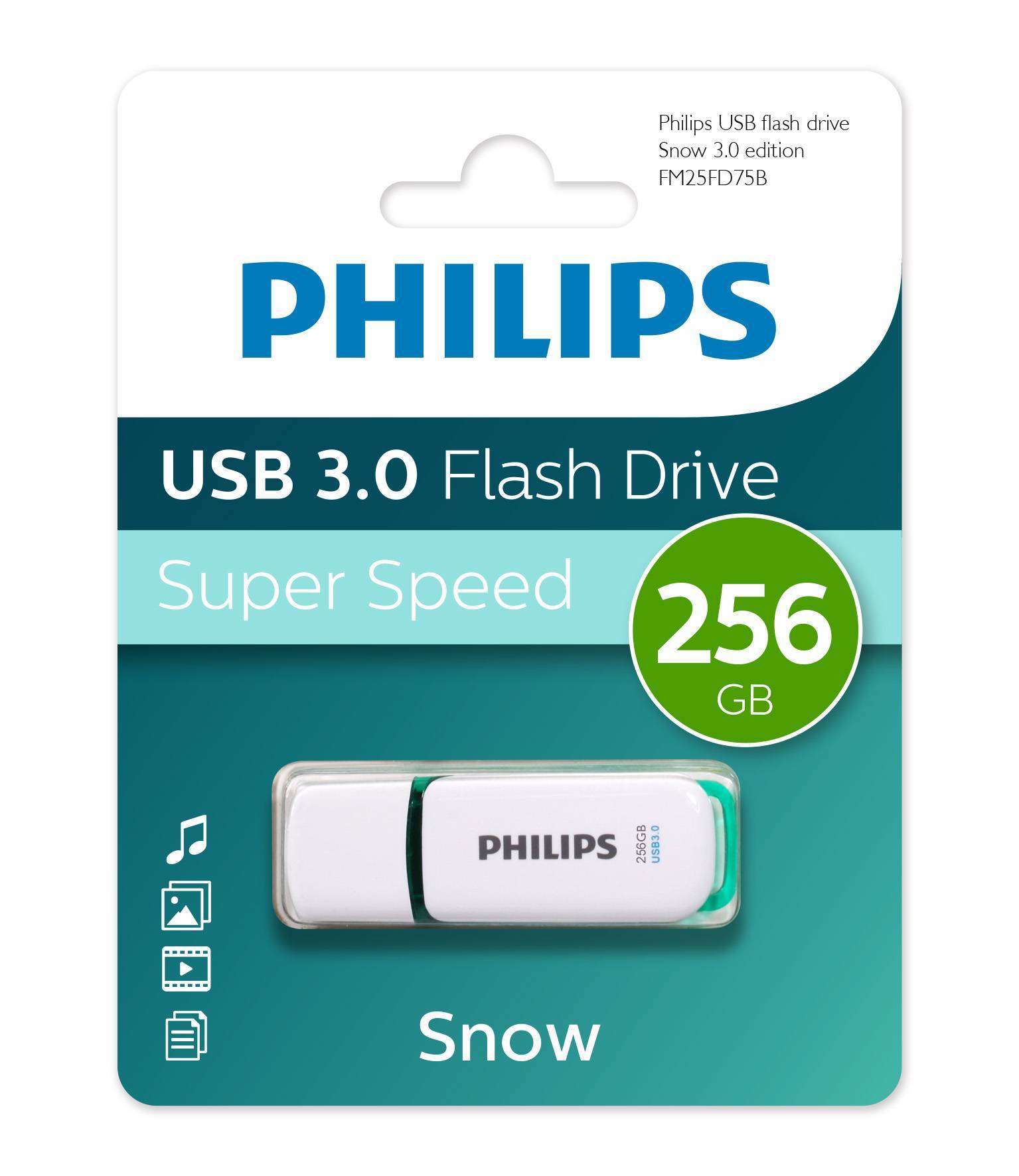 PHILIPS USB Drive 256GB PHILIPS SNOW3.0 256GB, USB 3.0