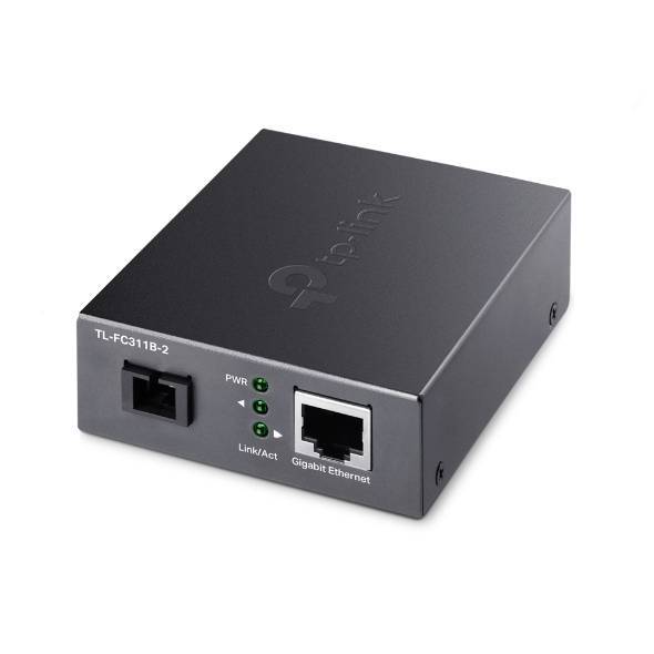 TP-Link 10/100/1000 Mbps RJ45 to 1000 Mbps Single-mode SC WDM Bi-Directional Fiber Converter. PORT: 1× Gigabit SC Port, 1× Gigabit RJ45 Port (Auto MDI/MDIX). SPEC: Full-duplex, Tx:1310 nm, Rx:1550 nm, Up to 2 km, Chassis TL-FC1420 Rack-mountable (FC311B-2)