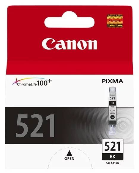 Картридж CANON CLI-521 BK чёрный, 9 мл, 1505 стр