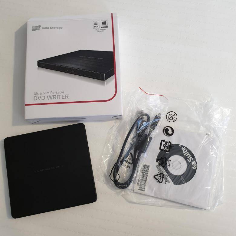 Оптический привод/ LG DVD-RW ext. Black Slim Ret. USB2.0 (3.0 compatible)