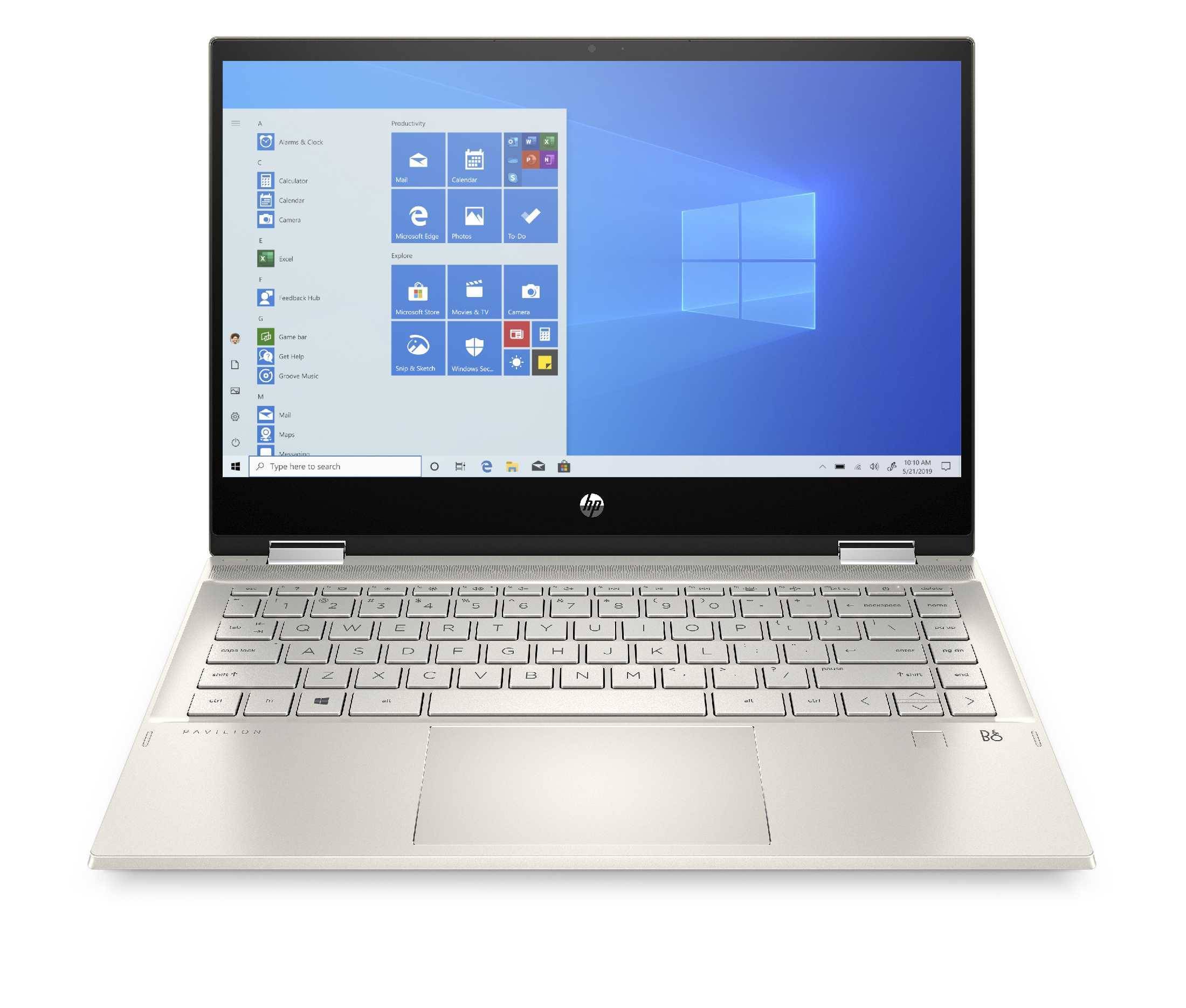 Ноутбук HP Pavilion x360 14-dw1009ur 14" FHD Touch, Intel Core i7-1165G7, 16Gb, 512Gb SSD, no ODD, Win10, золотистый