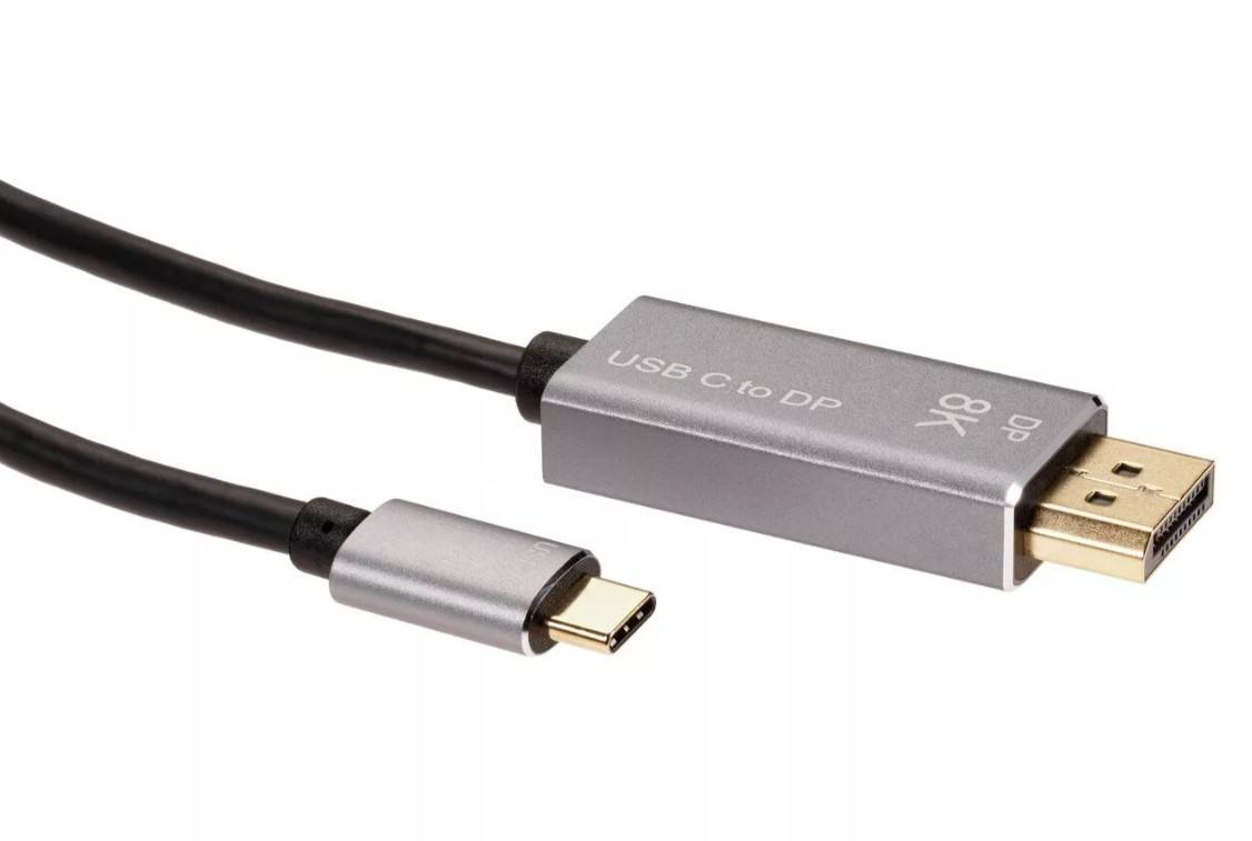 Кабель-адаптер USB Type-Cm --> DP1.4v (m) 8K@60Hz, 1.8m , Alum Shell,VCOM