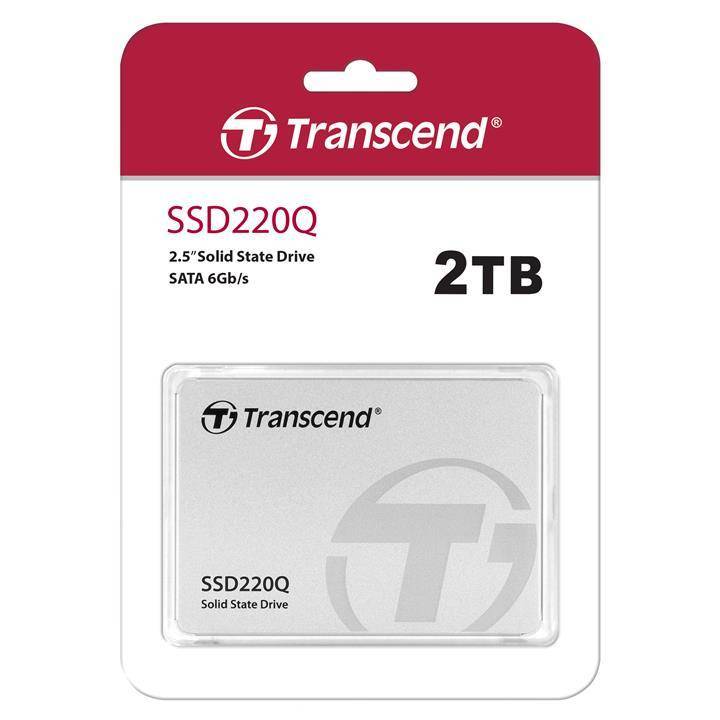 Твердотельный диск 2TB Transcend, SSD220Q, QLC, SATA III [R/W - 550/500 MB/s]